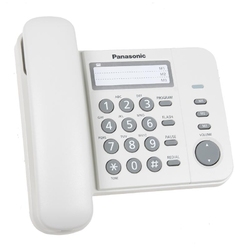 Panasonic KX-TS2352RUW - Аналоговый проводной телефон, кнопки Flash, Pause