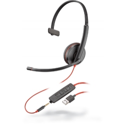 Plantronics Blackwire C3215-A [209746-201] - Гарнитура для компьютера USB-A, UC