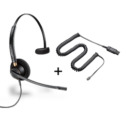 Plantronics EncorePro HW510/A10 - Телефонная гарнитура в комплекте с переходником Plantronics A10