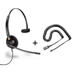 Plantronics EncorePro HW510/U10 - Телефонная гарнитура в комплекте с переходником Plantronics U10