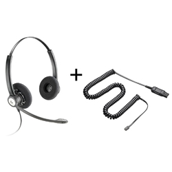 Plantronics Entera BNC HW121N/HIC1 - Профессиональная телефонная гарнитура в комплекте с переходником Plantronics HIC