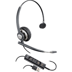 Plantronics EncorePro HW715 USB [203476-01] - Профессиональная USB-гарнитура для работы с ПК, Manager Pro, шумоподавление