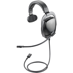 Plantronics SHR 2141-01 - Наушники с микрофоном для управления воздушным движением для авиадиспетчеров, ударопрочные, противошумные, QD