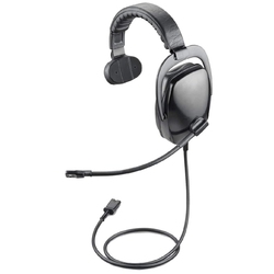 Plantronics SHR 2141-02 - Наушники с микрофоном для управления воздушным движением для авиадиспетчеров, ударопрочные, противошумные, QD