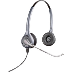 Plantronics Supra Plus BNC Wideband Silver HW361[82312-41]  - Стереофоническая гарнитура с акустической трубкой, QD