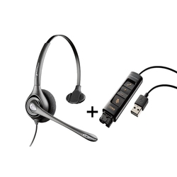 Plantronics SupraPlus NC HW251N/DA80 - Телефонная гарнитура в комплекте с переходником Plantronics DA80