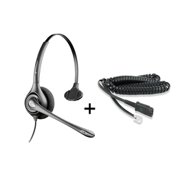 Plantronics SupraPlus NC HW251N/u10P-S19 - Телефонная гарнитура в комплекте с переходником Plantronics U10P-S19