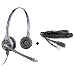 Plantronics SupraPlus NC HW261N/u10P-S19 - Телефонная гарнитура в комплекте с переходником Plantronics U10P-S19