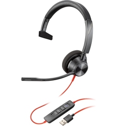 Poly Blackwire 3310 Microsoft Teams Certified Headset +USB-C/A Adapter TAA [760Q7AA] - Гарнитура (Plantronics)