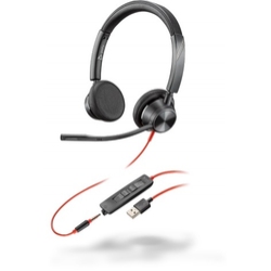 Poly BlackWire 3325-M KIT - Проводная USB-гарнитура, MS Teams, USB-A/3.5мм (Plantronics)