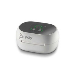 Poly Voyager Free 60+ [216755-02] - Наушники, умный зарядный чехол, USB-C, Teams, White Sand