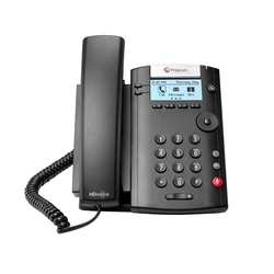 Polycom VVX 201 MS Lync | 2200-40450-019 - Двухлинейный SIP-телефон с технологией HD Voice