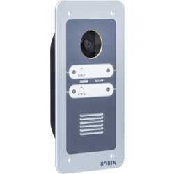 Robin SmartView SIP C02052  - SIP домофон, IP камера 5 MP, 2 клавиши, монтаж заподлицо