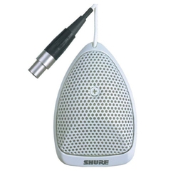 Shure MX391W/S - Плоский настольный суперкардиоидный конференционный микрофон с кабелем (3,6м), белый