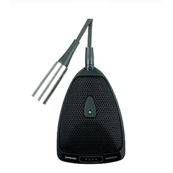 Shure MX392BE/C - Плоский (поверхностный) конденсаторный кардиоидный микрофон, черный, крепление провода сквозь стол