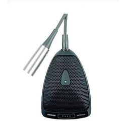 Shure MX392BE/O - Плоский (поверхностный) конденсаторный всенаправленнный микрофон, черный, крепление провода сквозь стол