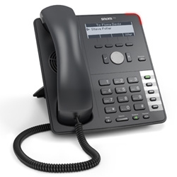 Snom 710 UC edition - IP-телефон, 4 SIP линии, 2 порта RJ45, разъем RJ12