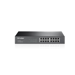 TP-Link TL-SG1016D - 16-портовый гигабитный настольный/монтируемый в стойку коммутатор