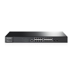 TP-Link TL-SG3216 - JetStream гигабитный управляемый 16-портовый коммутатор 2 уровня с 2 комбинированными SFP-слотами