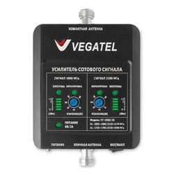 VEGATEL VT-1800/3G (LED) - Репитер, 65 дБ/50 мВт, РРУ, АРУ
