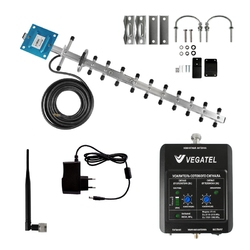 VEGATEL VT-3G-kit (LED) - Комплект, 60 дБ/20 мВт, новый черный корпус со шкалой