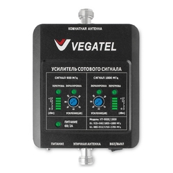 VEGATEL VT-900E/1800 (LED) - Репитер, 65 дБ/50 мВт, шкала уровня сигнала, ручная и автоматическая регулировка