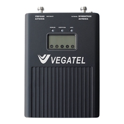 VEGATEL VT3-1800 (LED) - Репитер, 80 дБ/500 мВт, новый черный корпус с экраном