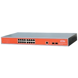 WI-TEK WI-PMS318GF-24V - Управляемый коммутатор PoE с 16-портовым PoE, 16GE+2SFP, 24V L2