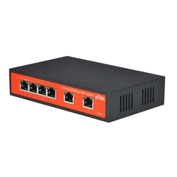 WI-TEK WI-PS106 - 6-портовый 48-вольтовый коммутатор PoE с пропускной способностью 100 Мбит/с