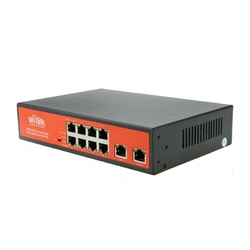 WI-TEK WI-PS210G - PoE-коммутатор 8FE + 2GE-порты 48-канальный с 8-портовым PoE