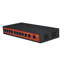 WI-TEK WI-PS211G - 8FE + 3GE-портовый 48-вольтовый коммутатор PoE