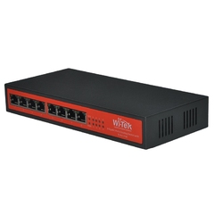 WI-TEK WI-PS308G v2 - 8-портовый 48-гигабитный порт PoE-коммутатор с 8-портовым PoE