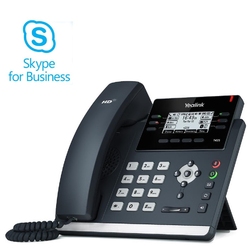Yealink SIP-T42S Skype for Business - IP-телефон руководителя, 12 VoIP аккаунтов, HD voice, PoE
