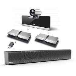Yealink UVC50-Mic-4-Wireless - Комплект из USB PTZ-камеры, USB-адаптера, Саундбара Mspeaker II и четырех беспроводных микрофонов CPW90