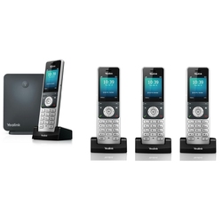 SIP DECT база Yealink W60B + 4 DECT трубки W56H