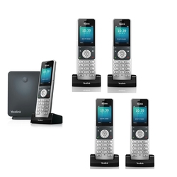 SIP DECT база Yealink W60B + 5 DECT трубок W56H