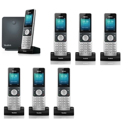 SIP DECT база Yealink W60B + 7 DECT трубок W56H