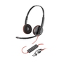 Poly Blackwire 3220 Stereo USB-C Headset +USB-C/A Adapter [93S87AA]