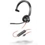 Poly Blackwire 3310 Monaural USB-C Headset +USB-C/A Adapter [8X215AA]