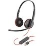 Poly Blackwire C3220 USB-A Black Headset (Bulk) [77R32A6]