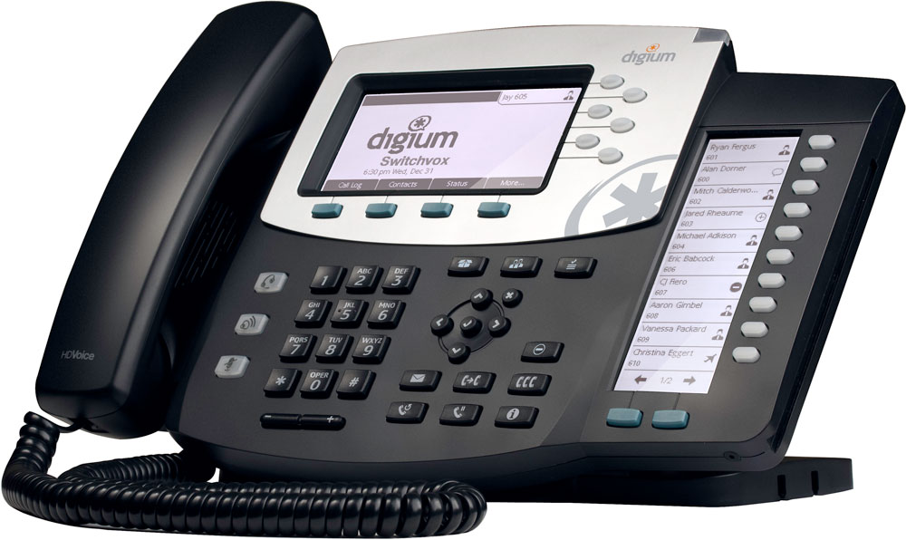 Digium D70 - IP-телефон, SIP, Power over Ethernet, HDVoice, PoE [Digium