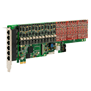 OpenVox A2410E - аналоговая плата на 24 линии, слот PCI Express