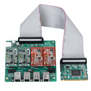OpenVox A400M - аналоговая плата на 4 порта, слот mini PCI