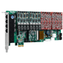OpenVox AE1610E - аналоговая плата на 16 портов, модуль эхоподавления, слот PCI Express