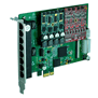 OpenVox A810E - аналоговая плата на 8 портов, слот PCI Express, 4-х портовые модули
