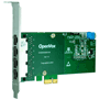 OpenVox DE430E - Цифровая OpenVox карта DE430E (4 потока T1/E1 или J1), слот PCI Express 1.0, с эхоподавлением, интерфейс ISDN PRI E1/T1/J1 